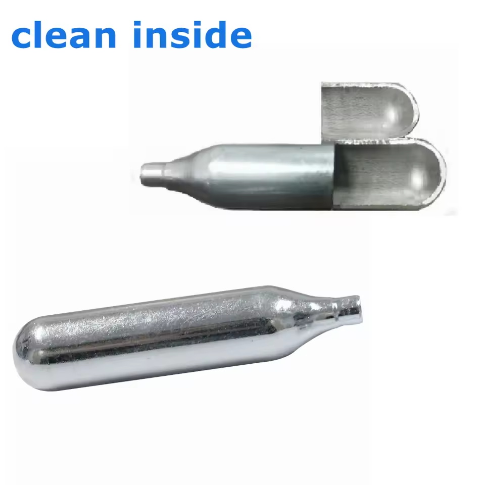 Refillable Micro Gas Cylinder Non Thread Unthread 12g Co2 Capsules 12 Co2 air Cartridges Canisters