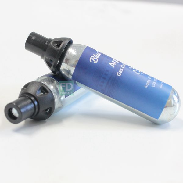 small argon gas bottle