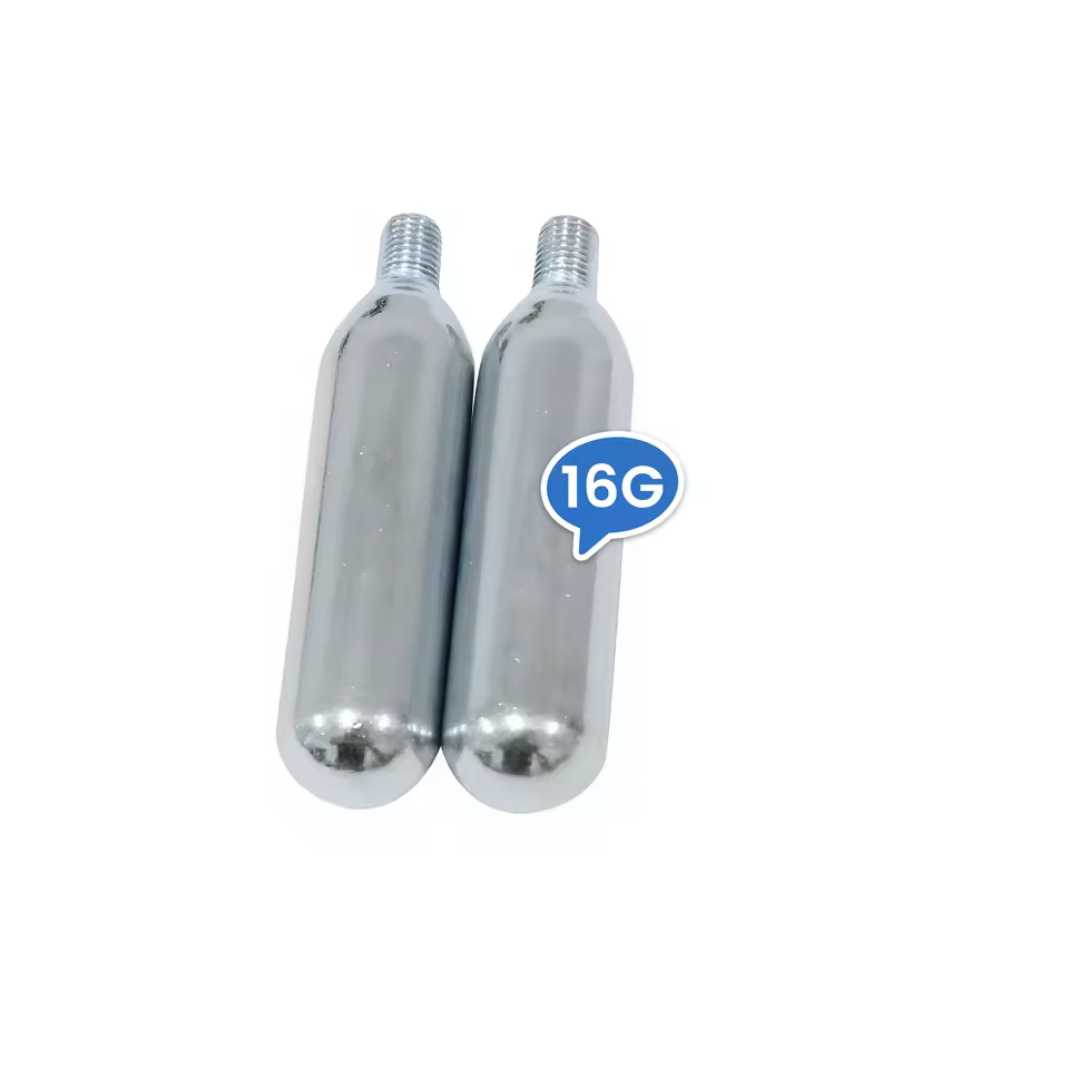 Portable CO2 Cartridges 12g16g 20g 24g 25g 38g Threaded for Bicycle Pump CO2 Gas Cylinders Refill for Bikes Tire Inflator